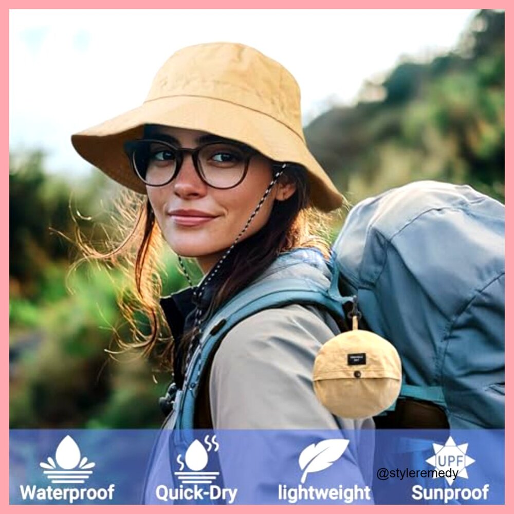 Waterproof Quick Dry Packable Foldable Bucket Hat… - image 2